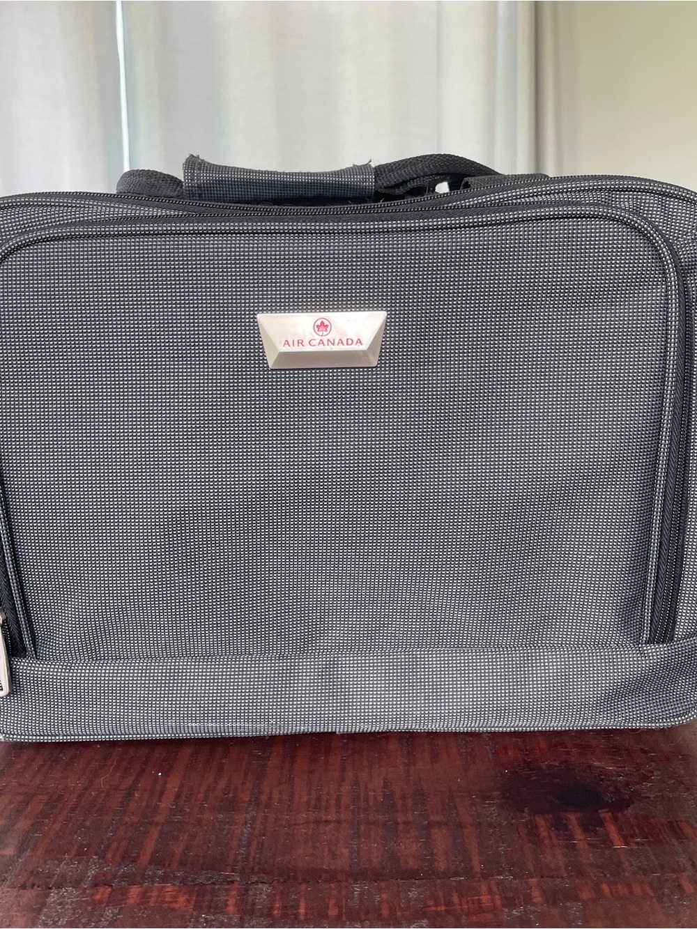 ✈️ Air Canada Travel Bag Black Gray Carry-On Shoulder Bag Multi-Pocket